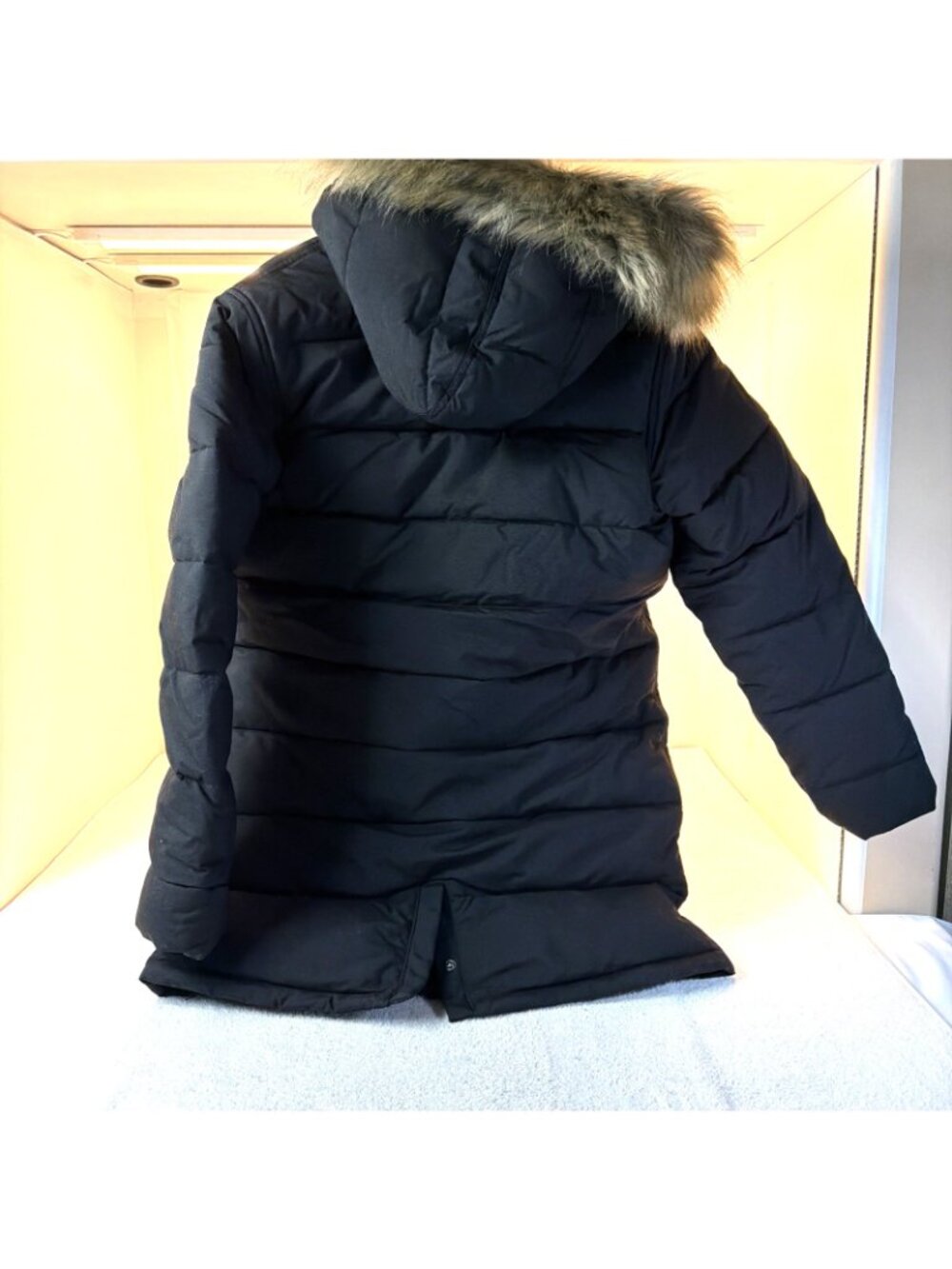 Carhartt Woman Rain Defender Faux Fur Hooded Parka Extreme Warm Black SZ M NEW - Picture 2 of 10